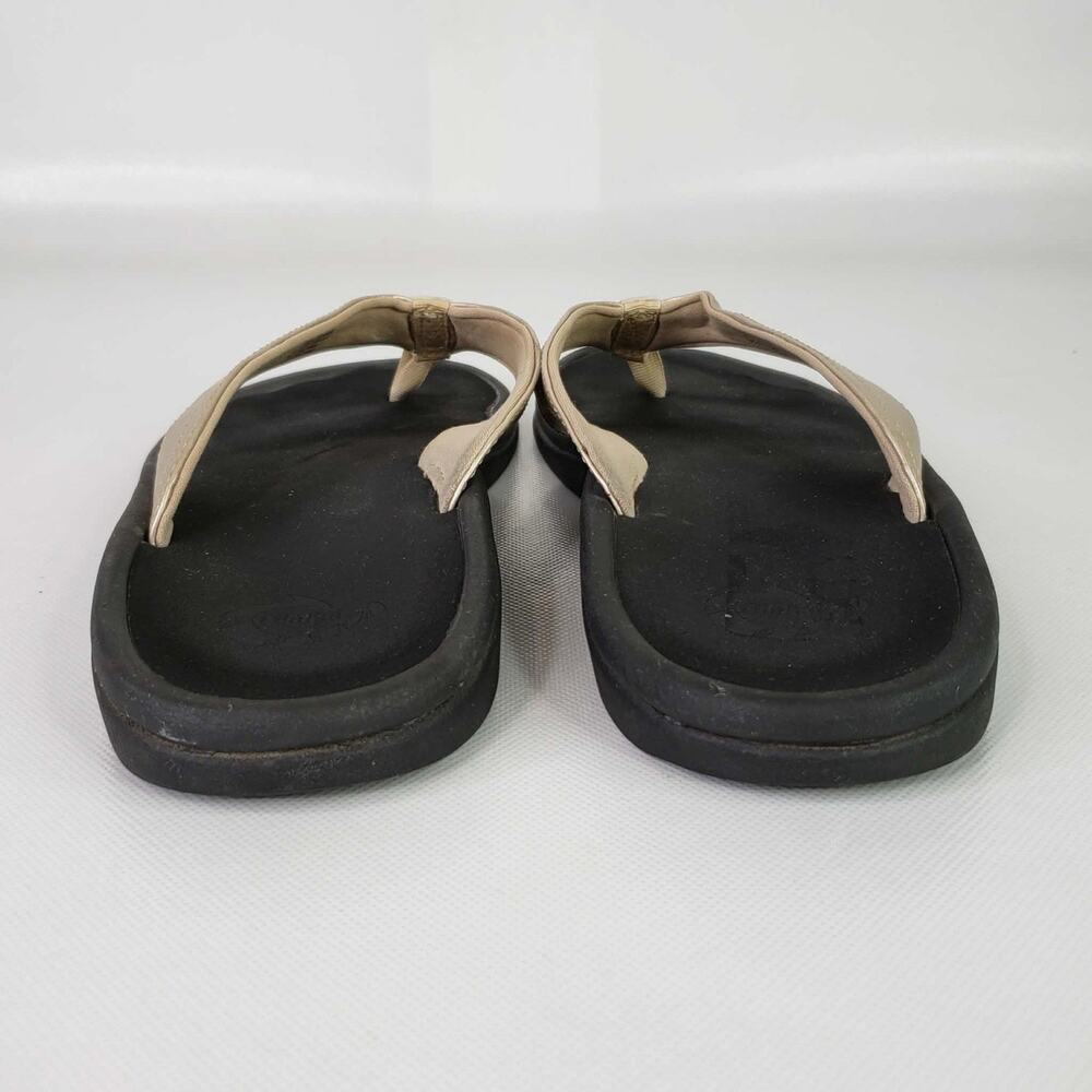 OluKai 'Ohana Flip Flops Rose Gold Pua Women’s Size 8 Slip On Shoes - Picture 2 of 8